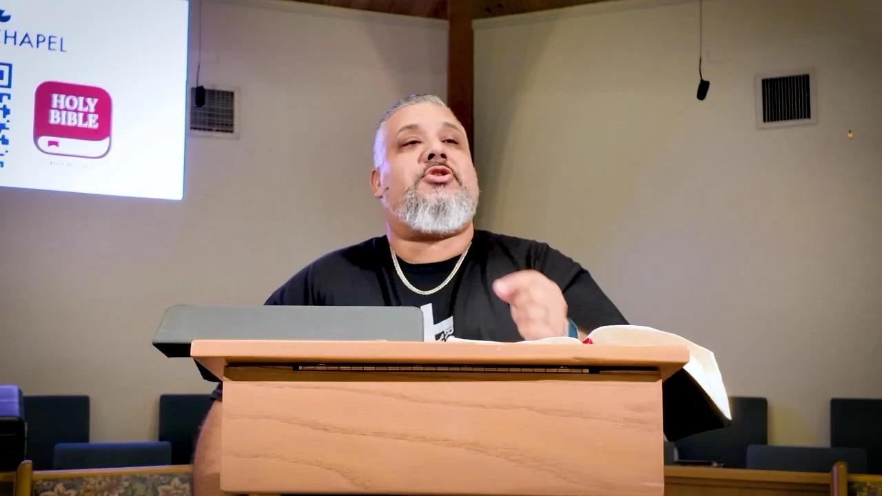 Pastor Damien teaching the Bible at The Way